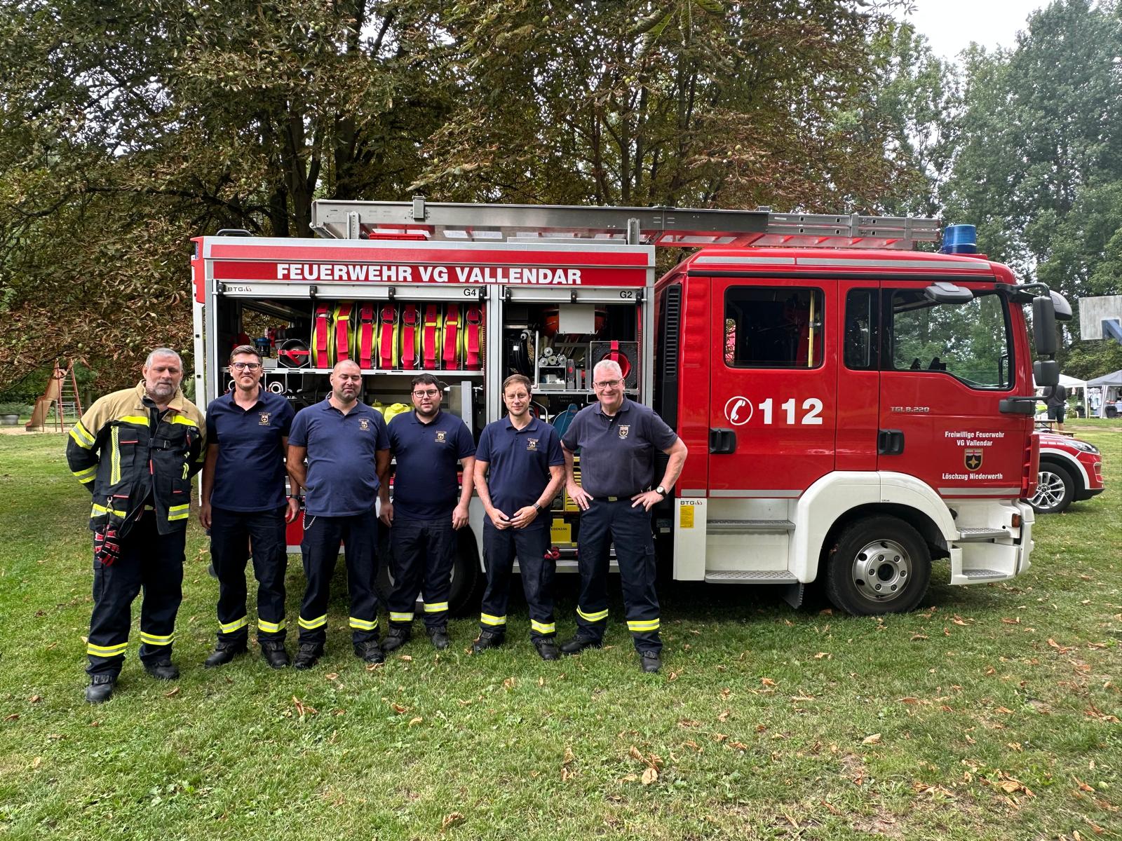 Feuerwehr Niederwerth beim Inselkinderfest