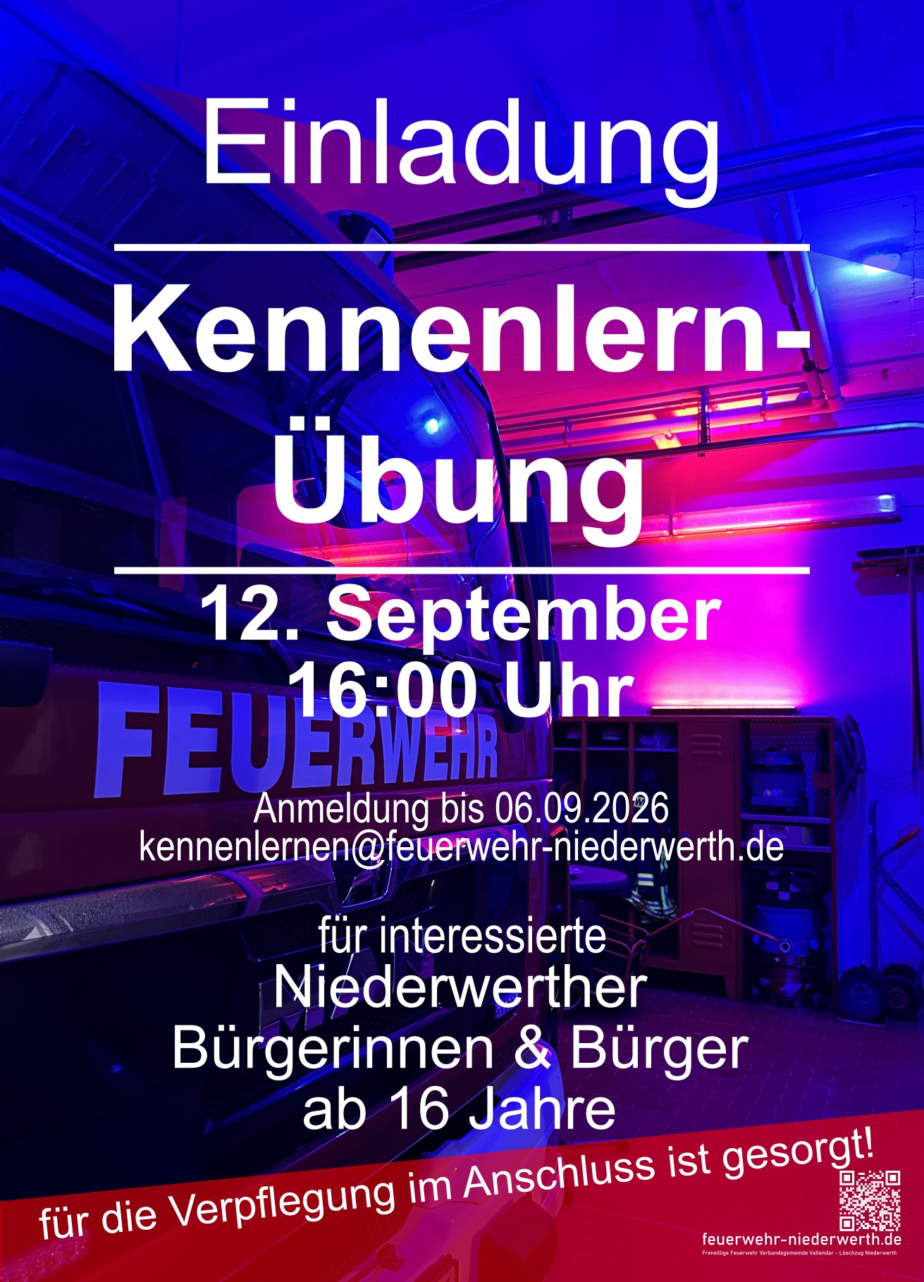 Einladung zur Kennenlernübung am 12.09.